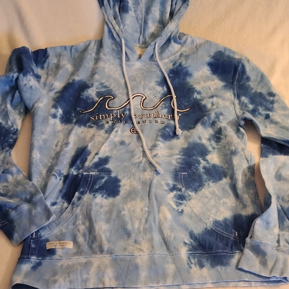 Simply Southern Tops - Simply Southern Tie Dye See The Good Be The Light Hoodie Women's Medium Read